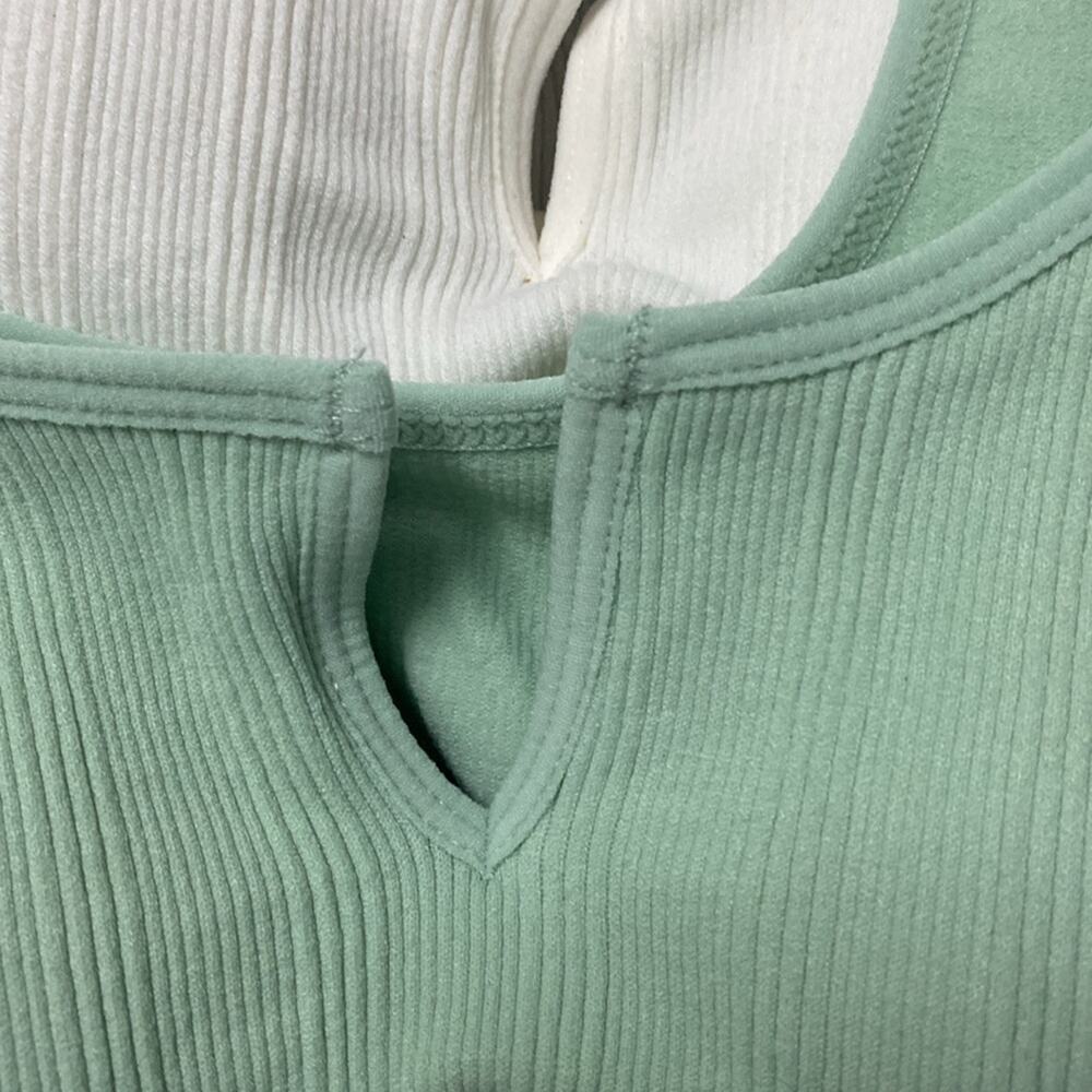 New Lucky Brand seamless comfort 3-pack super soft ribbed lounge sports bras - Picture 3 of 8